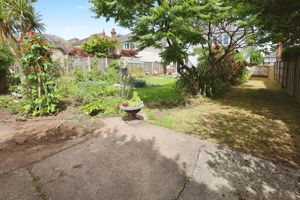 Rear Garden from Garage- click for photo gallery